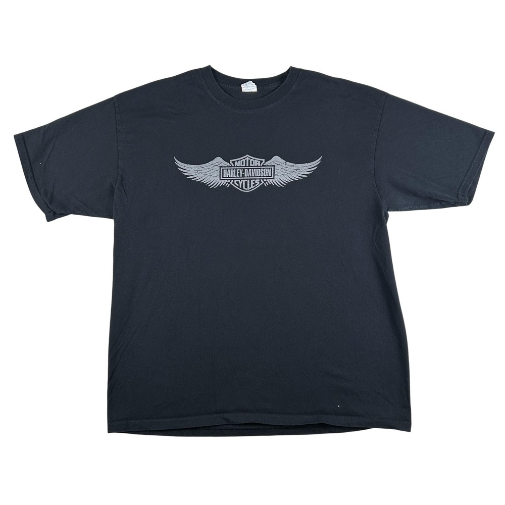 Harley-Davidson Shirt Mens XL Black Nuevo Progreso Mexico Tee Graphic Yazbek‎